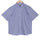 Luthai Regent Blue Stripes Half Sleeve 2 Ply Giza Cotton Shirt