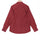 Currant Red Mandarin Collar Cotton Shirt