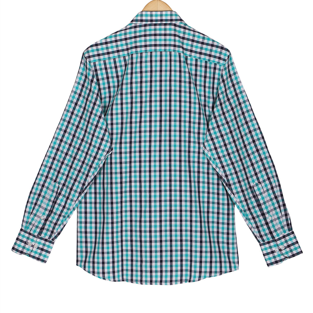 Black and Green Checks Non Iron Shirt