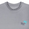 Soft Enzyme Washed Stone Grey Round Neck Cotton T-shirt