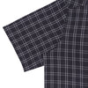 Iron Grey Checked Half Sleeve Regular Fit Cotton Twill Shirt