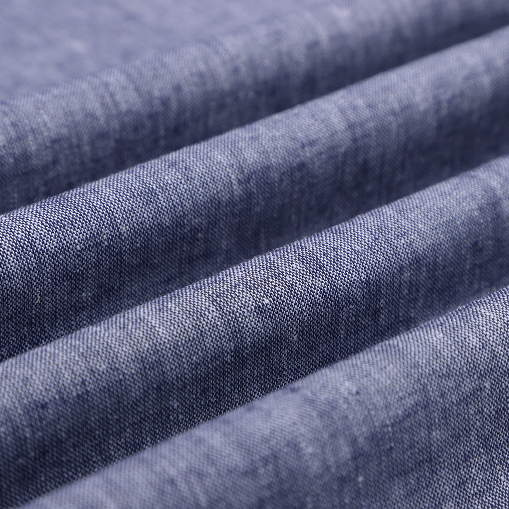 Mystic Grey Pure Linen Half Sleeve Shirt