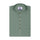 Jade Green Cotton Linen Rolled-up Sleeve Slim Short Kurta
