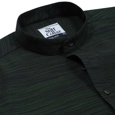 Mystery Shirt Mandarin collar.
