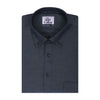 Monti Metallic Grey Chambray Button Down Cotton Shirt