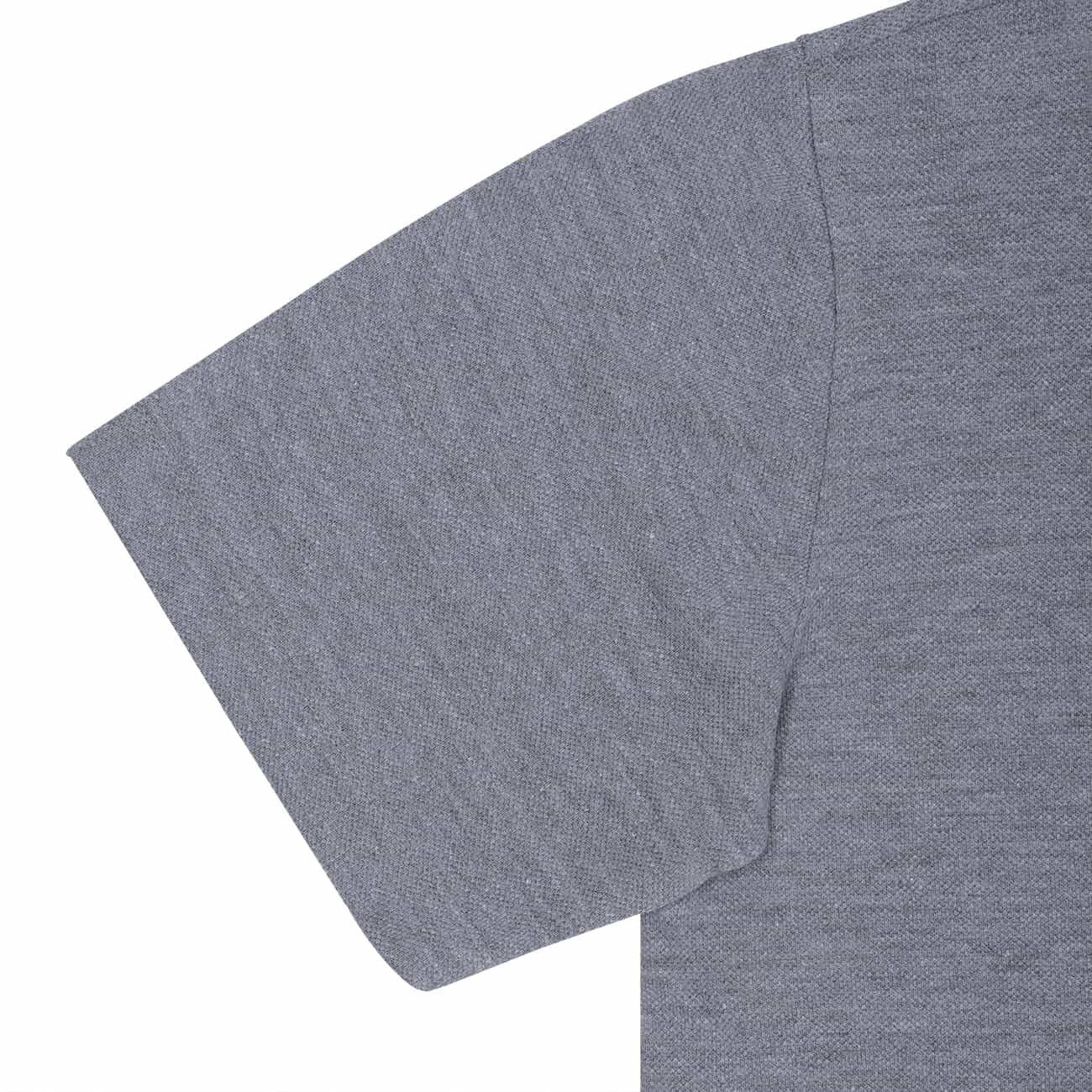 Grey Yarn Dyed Cotton Mandarin Collar Peplum Top main image 1