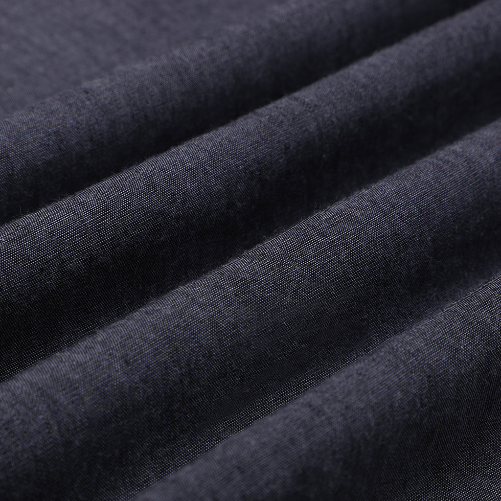 Charcoal Black Oxford Button Down Cotton Shirt