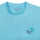 Soft Enzyme Washed Turquoise Blue Round Neck Cotton T-shirt