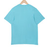 Shore leaves Soft Enzyme Washed Turquoise Blue V-Neck Cotton T-shirt