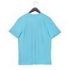 Soft Enzyme Washed Turquoise Blue Round Neck Cotton T-shirt