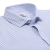 Carolina Blue Dotted Stripes Wrinkle-free Cotton Shirt