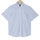 Ice Blue Graph Check Half Sleeve Cotton Shirt