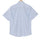 Ice Blue Graph Check Half Sleeve Cotton Shirt