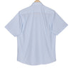 Ice Blue Graph Check Half Sleeve Cotton Shirt