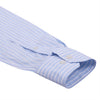 Monti Iceberg Blue Stripes 2 Ply Giza Cotton Shirt