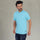 Shore leaves Soft Enzyme Washed Turquoise Blue V-Neck Cotton T-shirt