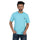 Turquoise Blue Soft Cotton Henley T-shirt