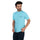 Soft Enzyme Washed Turquoise Blue Round Neck Cotton T-shirt