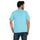 Turquoise Blue Soft Cotton Henley T-shirt