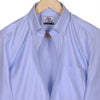 Luthai Fresh Blue Dobby Button Down 2 Ply Giza Cotton Shirt