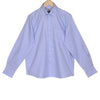 Luthai Fresh Blue Dobby Button Down 2 Ply Giza Cotton Shirt