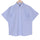 Scuba Blue Half Sleeve Cotton Linen Shirt
