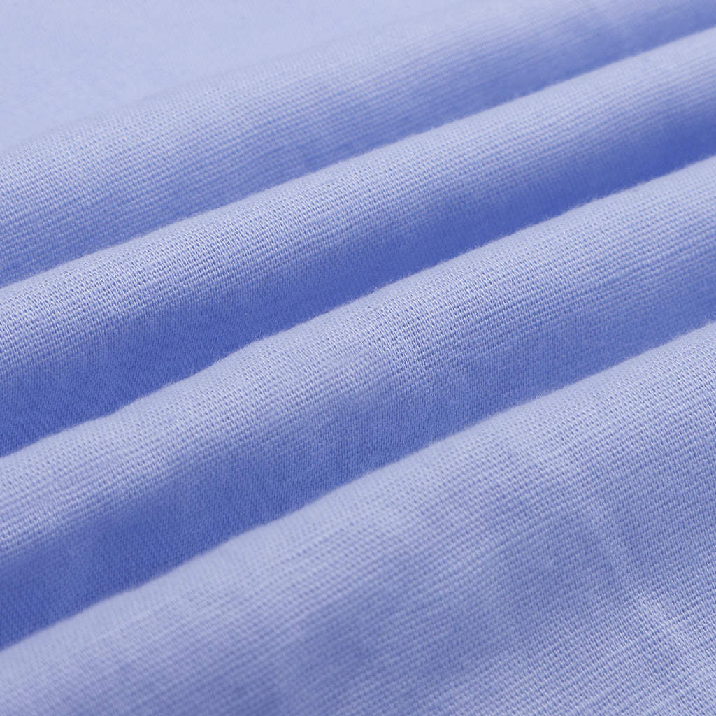 Scuba Blue Half Sleeve Cotton Linen Shirt