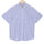 Sapphire Blue Stripes Half Sleeve Shirt