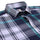 Navy White Big Checks Half Sleeve Cotton Shirt