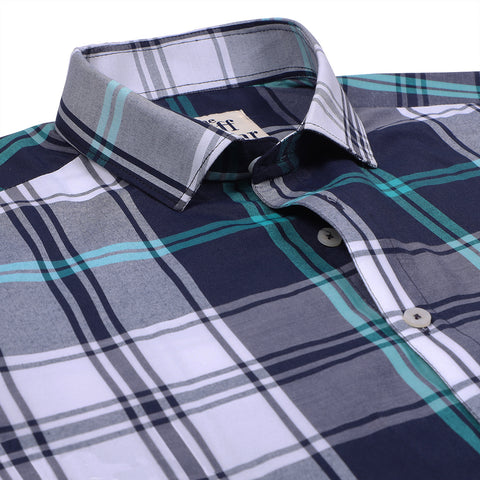 Black and Green Checks Non Iron Shirt