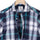 Navy White Big Checks Half Sleeve Cotton Shirt