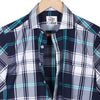 Navy White Big Checks Half Sleeve Cotton Shirt
