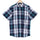 Navy White Big Checks Half Sleeve Cotton Shirt