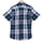 Navy White Big Checks Half Sleeve Cotton Shirt