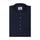 Night Navy Cotton Linen Rolled-up Sleeve Slim Short Kurta