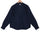 Night Navy Cotton Linen Rolled-up Sleeve Slim Short Kurta