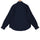 Night Navy Cotton Linen Rolled-up Sleeve Slim Short Kurta