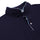 Navy Mandarin Collar Cotton T-shirt