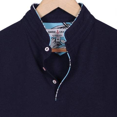 Navy Twill Enzyme Washed Texas Shirt