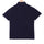 Navy Mandarin Collar Cotton T-shirt