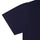 Navy Mandarin Collar Cotton T-shirt
