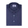 Luthai Shadow Navy Stripes Half Sleeve 2 Ply Giza Cotton Shirt