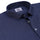 Luthai Shadow Navy Stripes Half Sleeve 2 Ply Giza Cotton Shirt