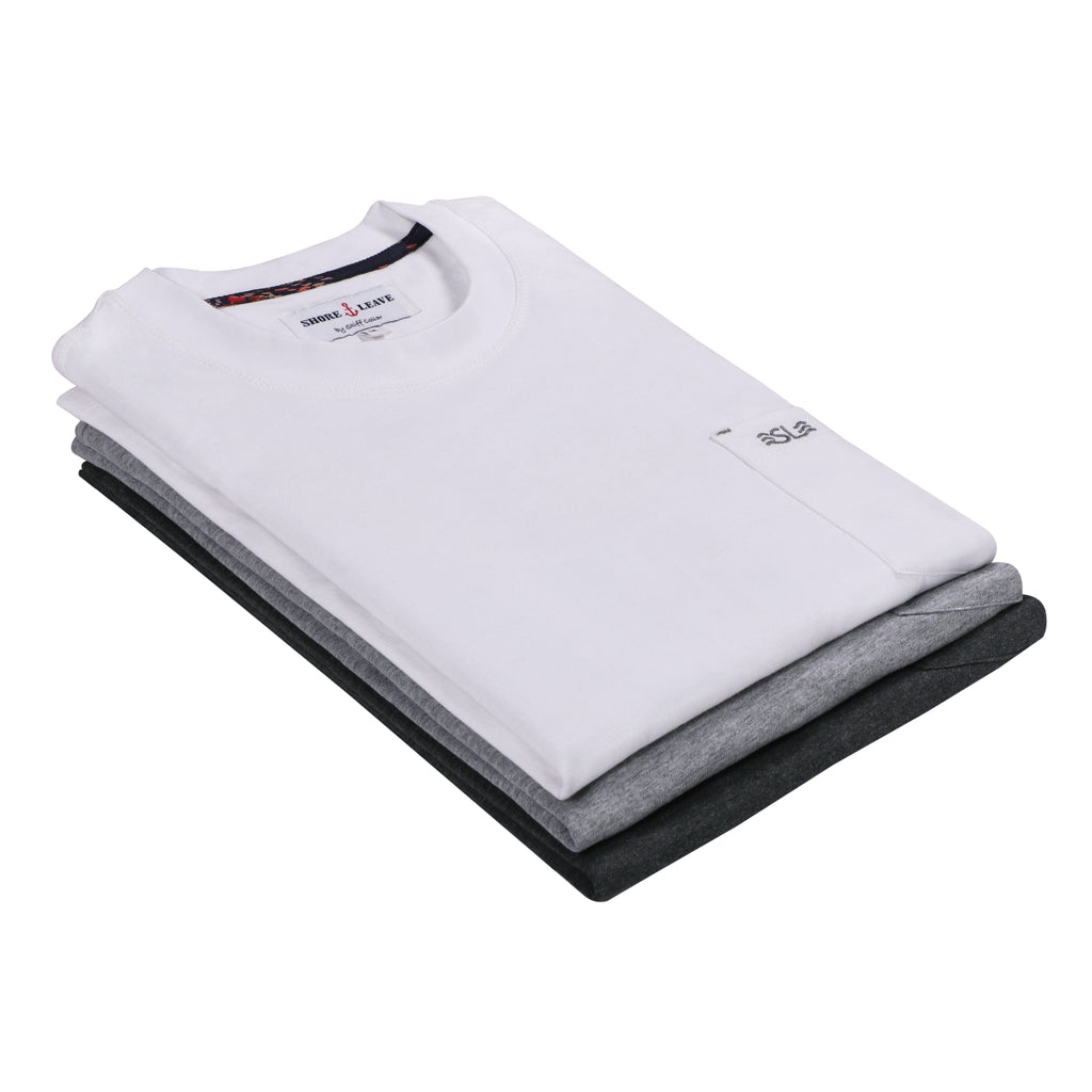 Soft Enzyme Washed Plain Round neck T-shirt Combo Pack Of 3