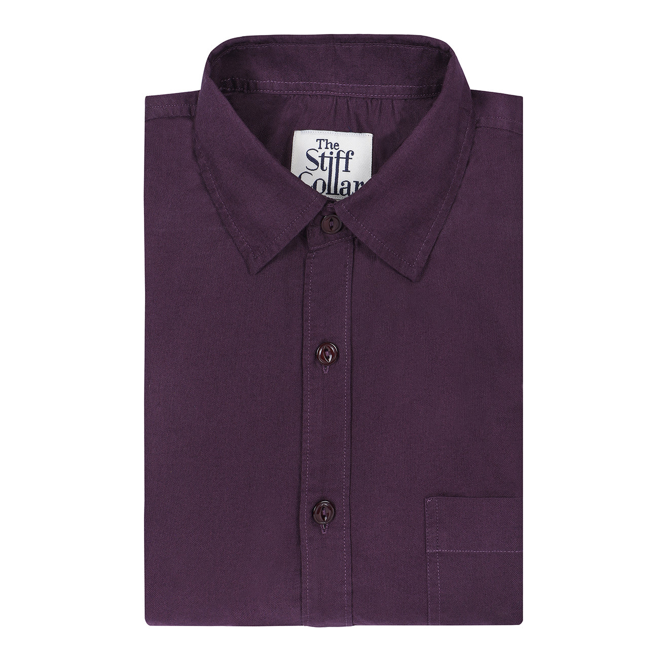 Purple Casual Smart Fit Oxford Cotton Shirt