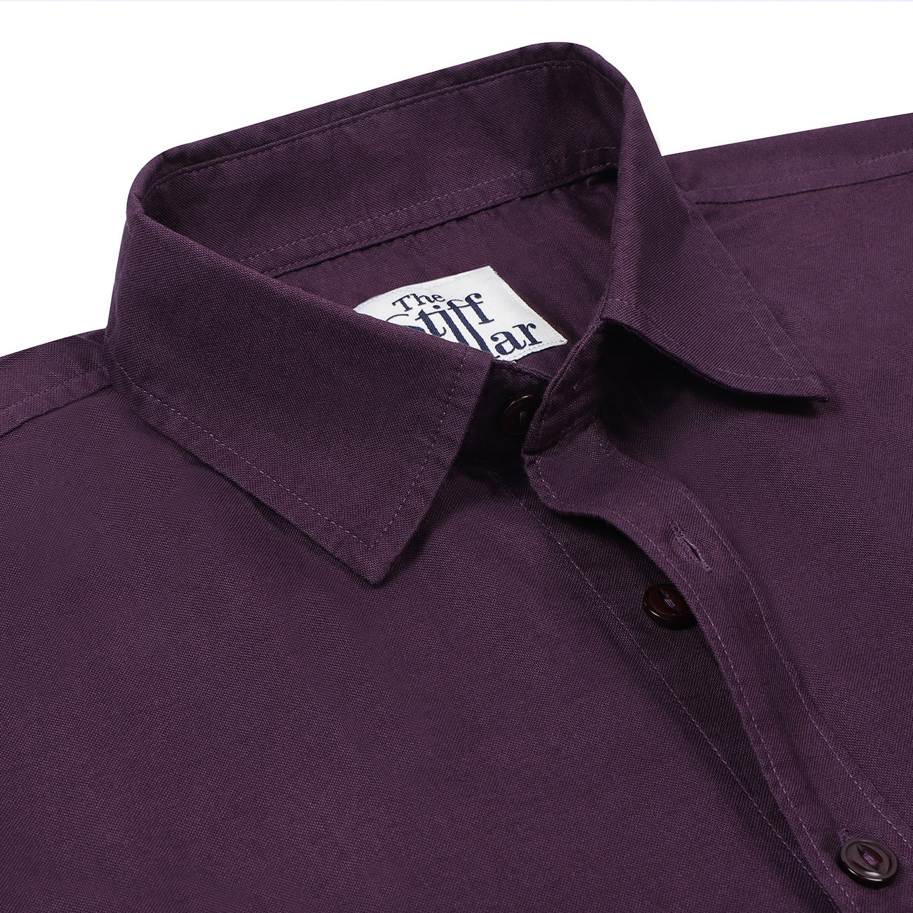 Purple Casual Smart Fit Oxford Cotton Shirt