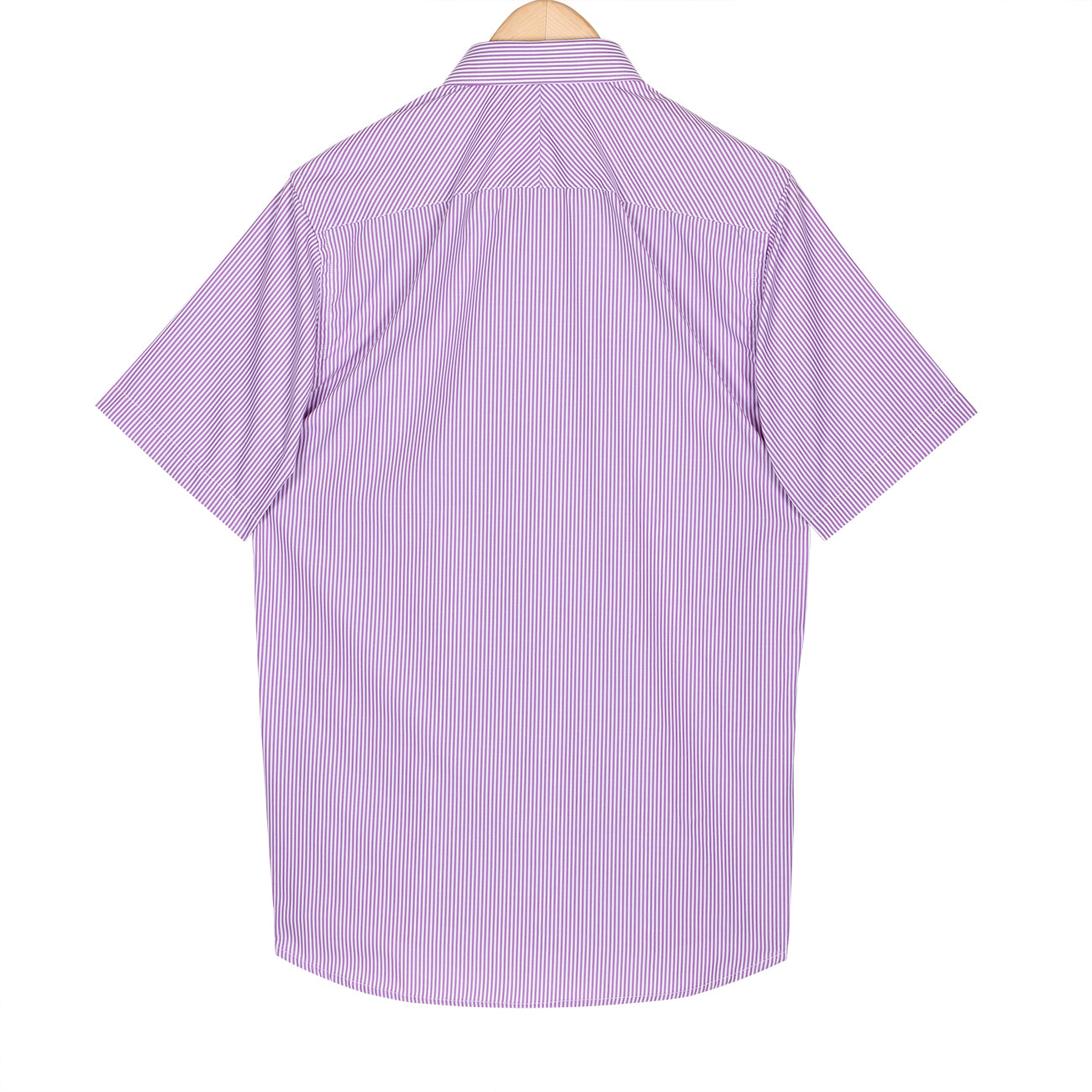 Lavender Stripes Half Sleeve Shirt – Thestiffcollar.com