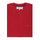 Bright Red Round Neck Cotton Tee