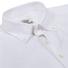 Elvis White Herringbone Wrinkle Free Button Down 2 Ply Premium Giza Cotton Shirt