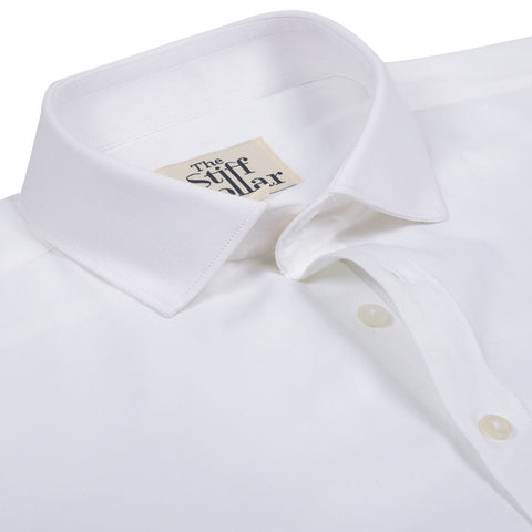 Beachwear White Print Lightweight Poplin Half Sleeves Shirt